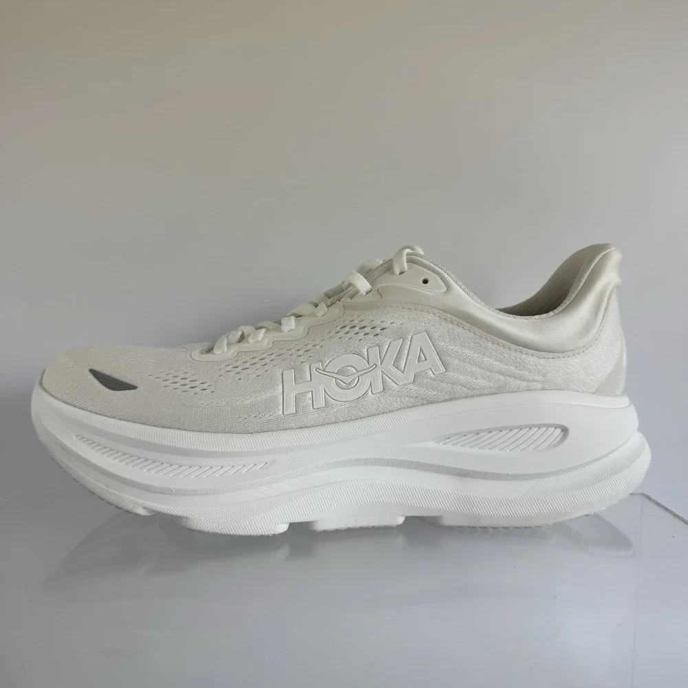 Hoka One One Bondi 9 White 1162011 WWH Shoes Sneakers Men's Size 10.5 D
